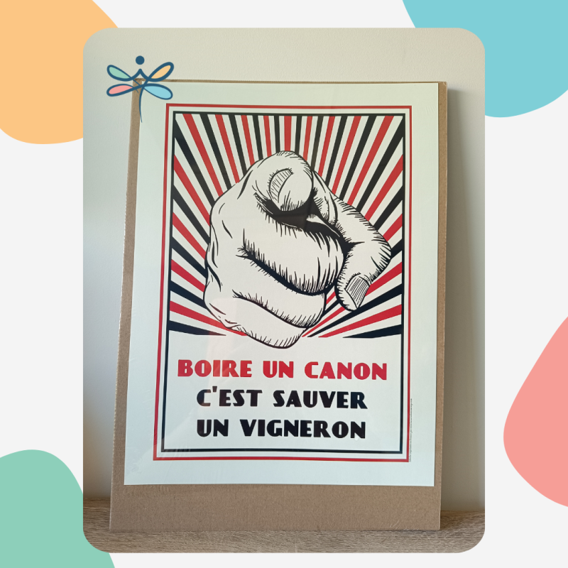 Affiche - sauver un vigneron