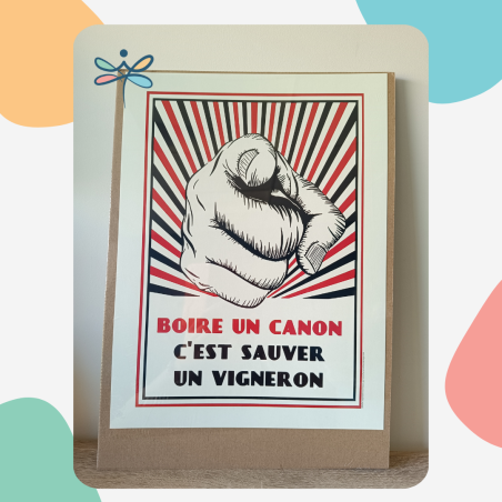 Affiche - sauver un vigneron