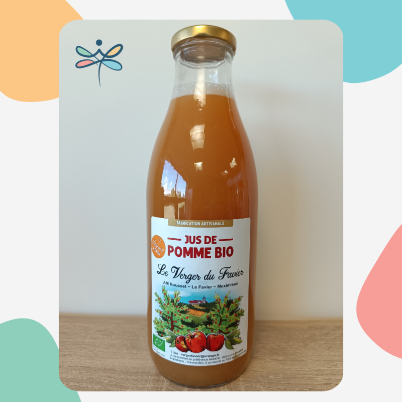 Jus de pomme Bio - Le verger du Favier